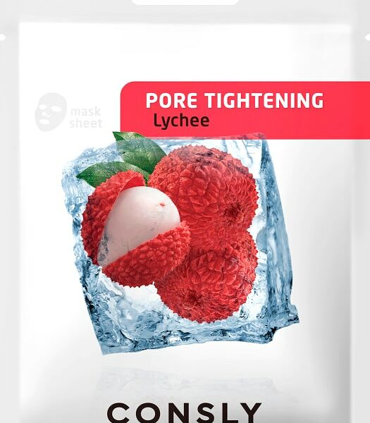 Маска для лица Consly Pore Tightening тканевая с экстрактом личи 20мл