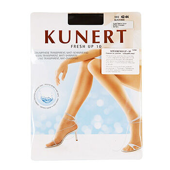 Колготки Kunert Fresh Up черные, 10 den, размер 3