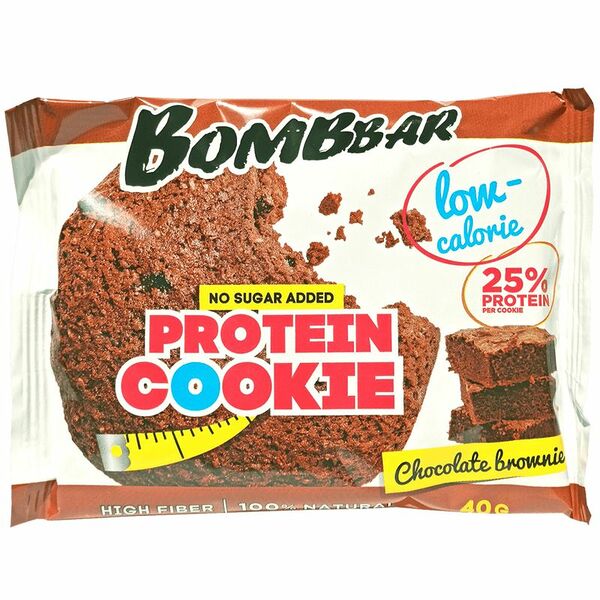 Печенье протеиновое Bombbar низкокалорийное шоколадный брауни 40 г