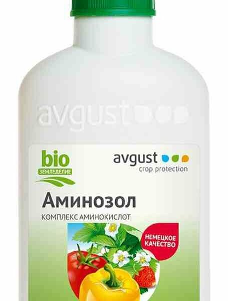 Удобрение для роста овощей и земляники Avgust Аминозол