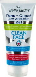 CLEAN FACE Гель скраб для умывания 2 в 1, 200 мл