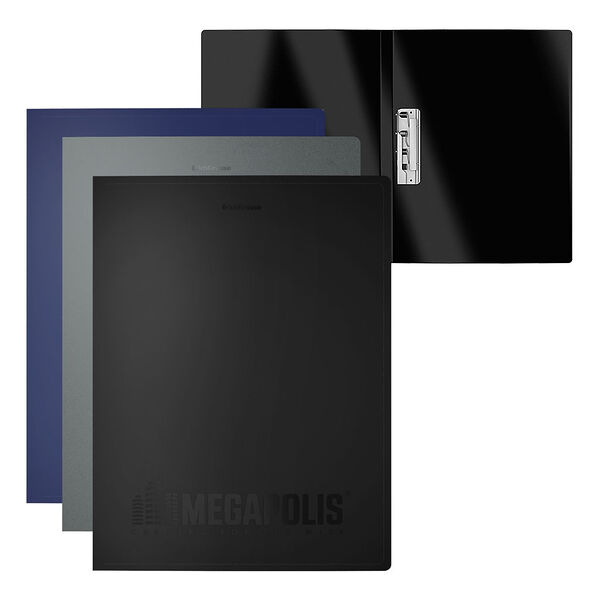 Папка А4 с бок.зажимом ErichKrause MEGAPOLIS, ассорти  50139