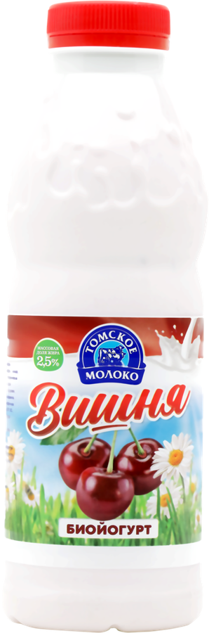 

Биойогурт питьевой Томское молоко Вишня 2.5%, без змж, 500 г