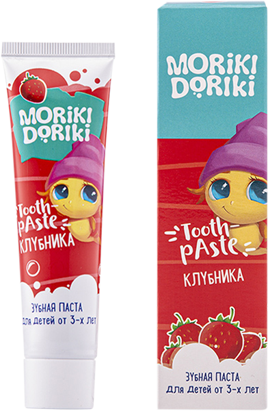 Зубная паста детская Moriki Doriki Shushi клубника 65 г