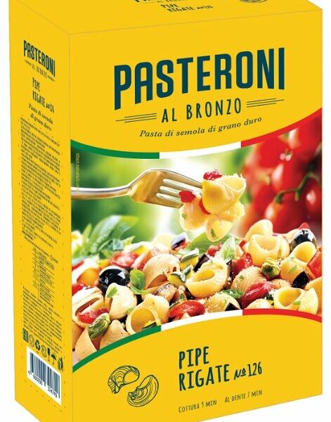 Макароны Pasteroni Pipe Rigate № 126 ракушки