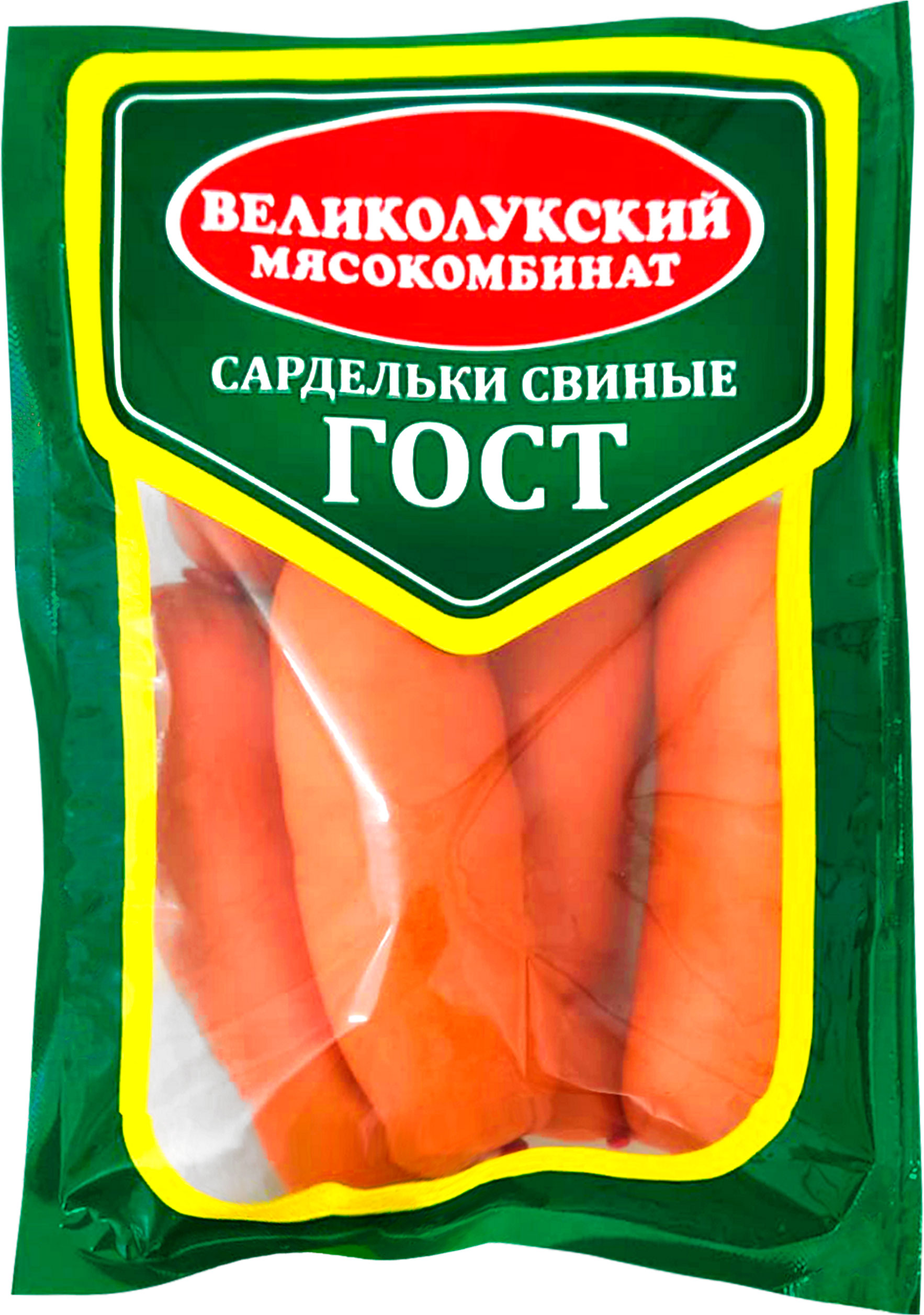 

Сардельки Великолукский Мк Свиные вареные 500 г