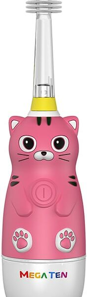 Зубная щетка Megaten детская 0-12 лет Электрическая Котенок
