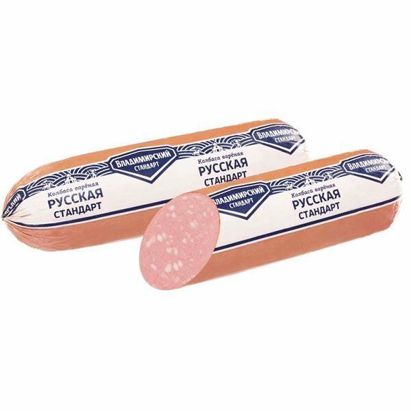 Колбаса вареная Русская 1 сорт ТМ Владимирский стандарт