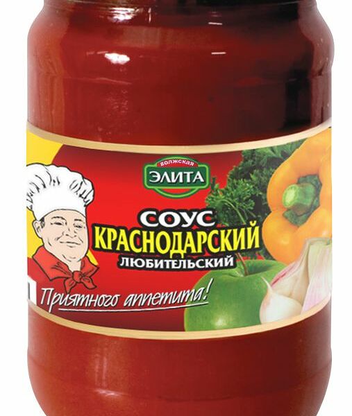 Овощные консервы Кухмастер соус краснодарский любительский, 690г