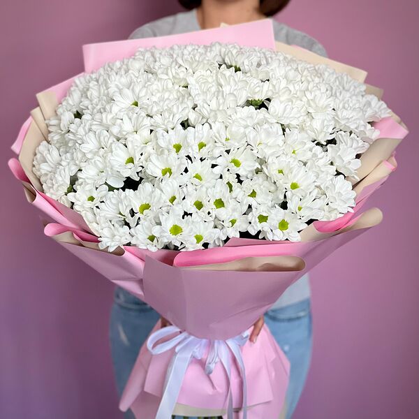 Букет из 31 кустовой хризантемы