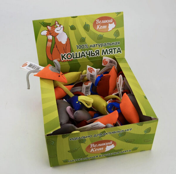 Игрушка для кошек Великий Кот Мятная мышка, 1 шт