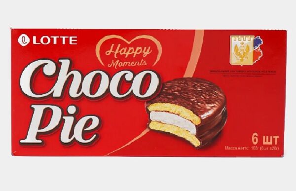 Бисквит Choco Pie Lotte 168 г
