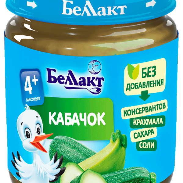 Пюре из кабачков вес 100г ДП Беллакт