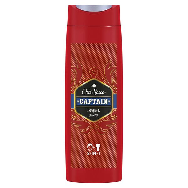 Гель для душа OLD SPICE 2в1 Captain + шампунь