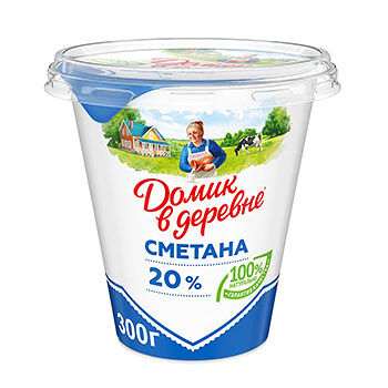 Сметана Домик в деревне 20%