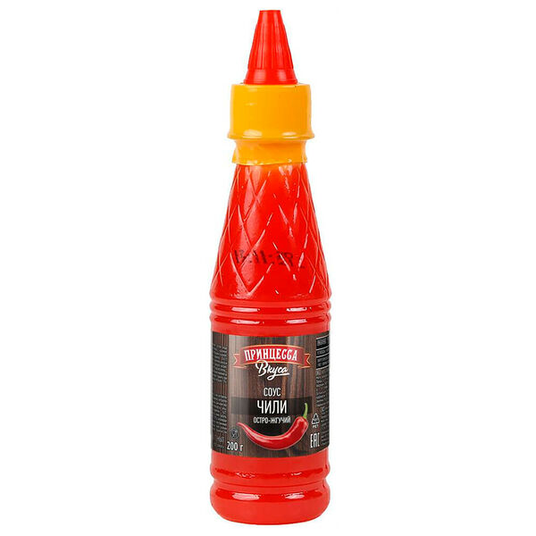 Соус принцесса вкуса 200 г чили остро-жгучий пл/б