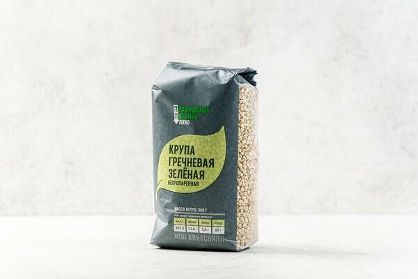Крупа гречневая зеленая непропаренная  500 г