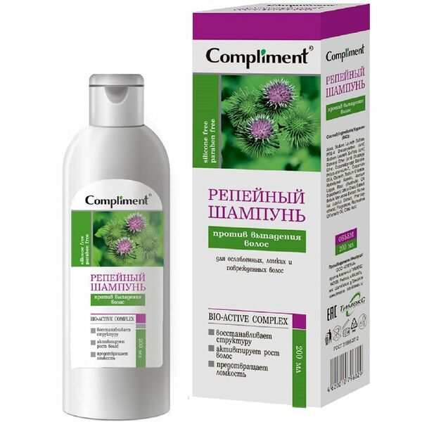 Репейный шампунь против выпадения волос ТМ Compliment (Комплимент)