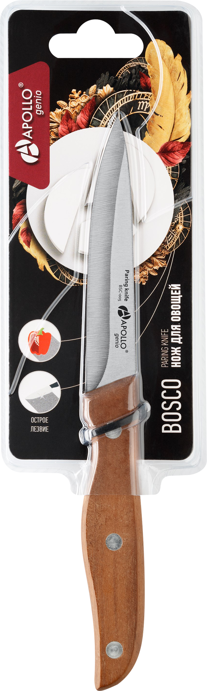 

Нож для овощей Apollo Bosco 9 см