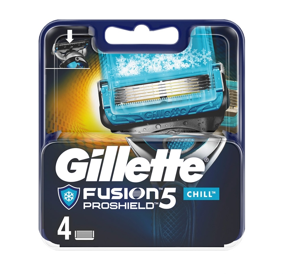 

Кассеты для бритья Gillette Fusion Proshield Chill 5 лезвий, 4 шт.