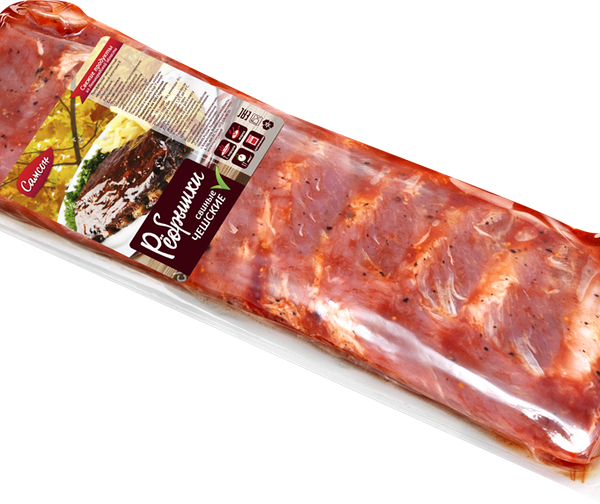 Свинина САМСОН ребрышки Чешские катВ охл вес до 1.8 кг