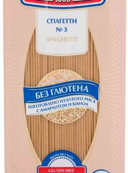 Макаронные изделия Federici спагетти №3 из бурого риса с амарантом и киноа, без глютена 250 г