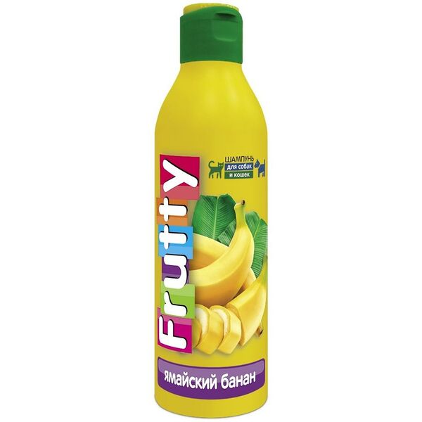 Шампунь Frutty Ямайский банан для собак и кошек, 250мл