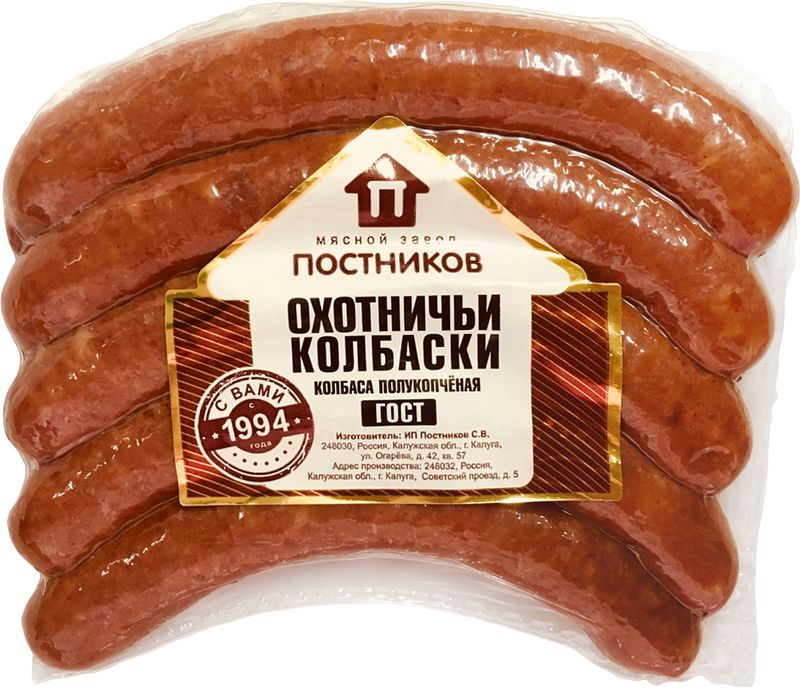 

Колбаски Постников Охотничьи, вес