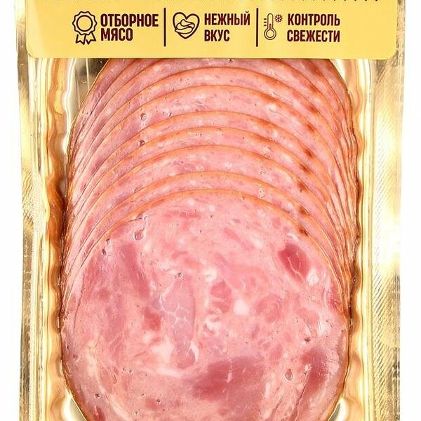 Ветчина Ашан Красная птица из окорока в нарезке