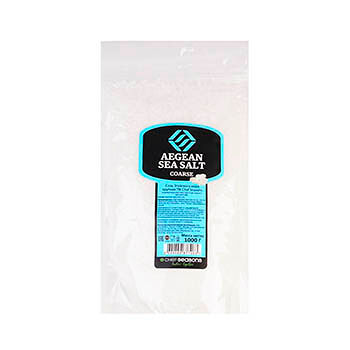 Соль Эгейского моря крупная пищевая Chef Seasons 1000 г, Турция