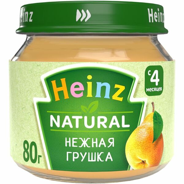 Пюре Heinz из груши с 4 месяцев 80 г, Россия