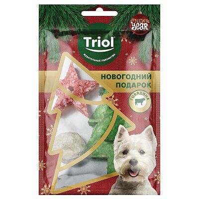 TRIOL NEW YEAR Лакомство для собак Новогодний подарок 56г