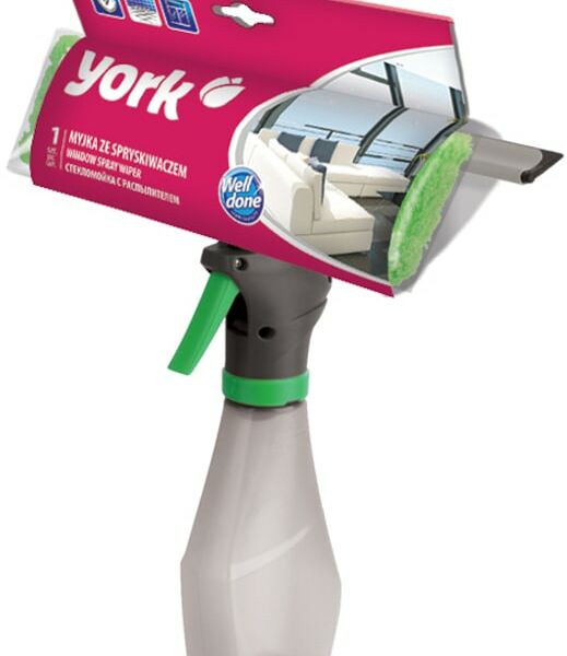 Окномойка York с насадкой из микрофибры с распылителем