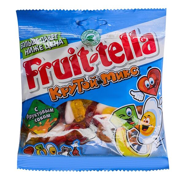 Мармелад жевательный Fruit-tella Крутой микс с фруктовым соком 150 г