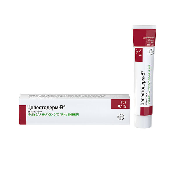 Целестодерм-В 0.1% мазь