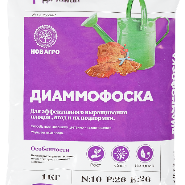 Удобрение комплексное Диаммофоска, Арт. НА22, 1кг