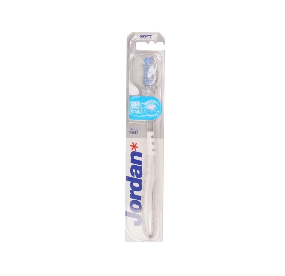 

Зубная щетка Jordan Target White Soft мягкая 1шт Малайзия