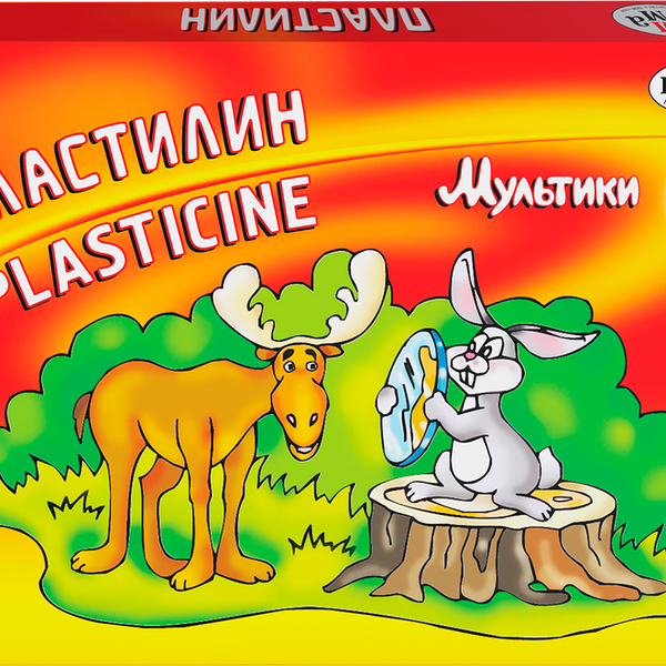 Пластилин Гамма Мультики со стеком, 16 цветов