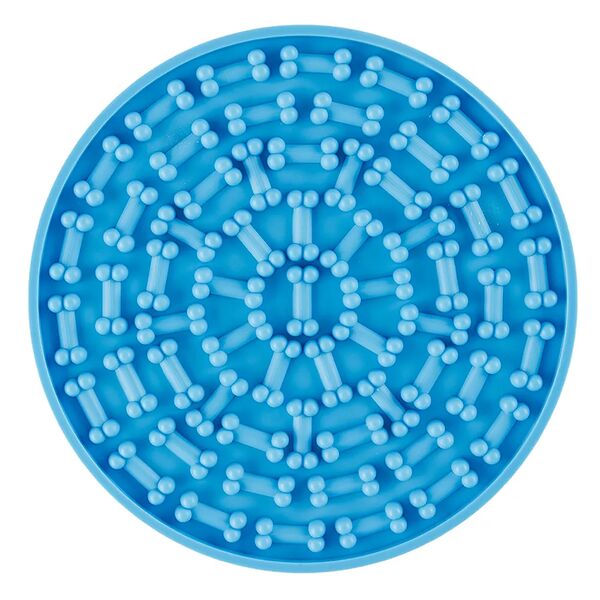 Миска для медленного поедания для собак, 14,9 см, голубая