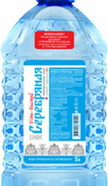 Вода Усть-Быстра Серебряная питьевая негазированная 5л