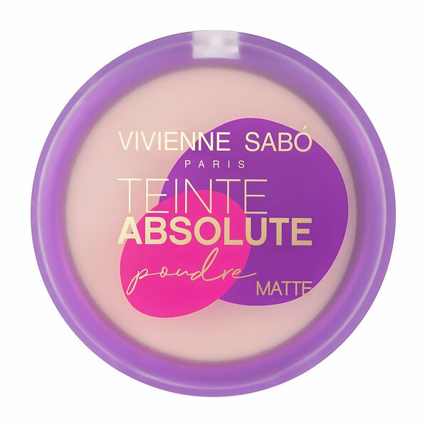 VIVIENNE SABO Пудра компактная матирующая Teinte Absolute matte, 6 г, 02 светло-бежевый