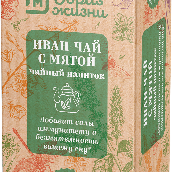 Чай черный Магнит образ жизни Иван-чай с мятой 20пак, 30г