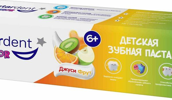 Зубная паста Stardent Junior Джуси фрут детская 6+ 50мл