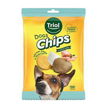 Лакомство для собак Triol Чипсы со вкусом курицы