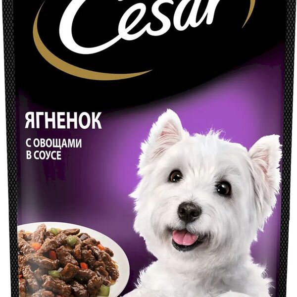 Корм для собак Cesar ягненок с овощами