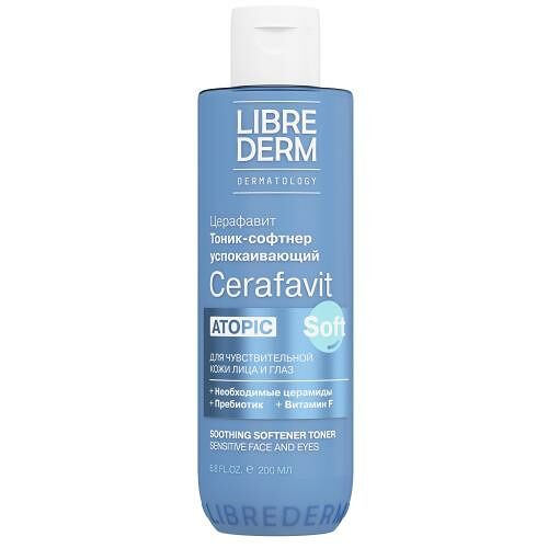 Тоник для лица Librederm Cerafavit Тоник-софтнер успокаивающий с церамидами и пребиотиком 200 мл