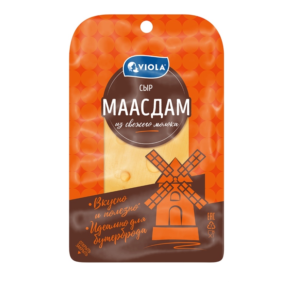 

Сыр полутвердыйViola маасдам 45% 120 г
