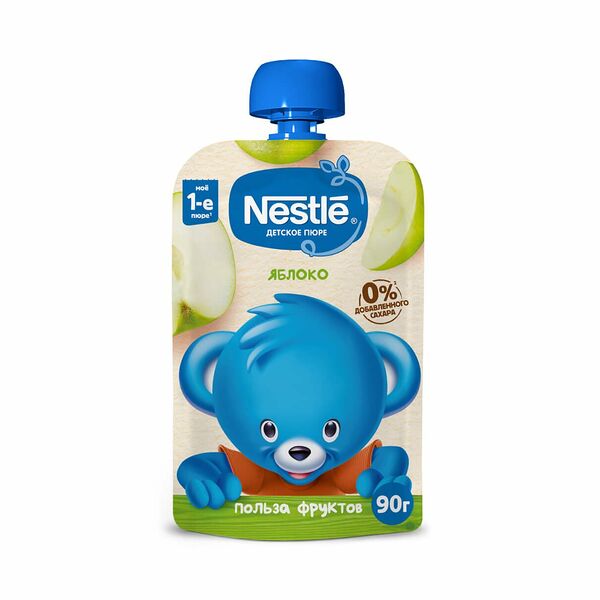 Nestle пюре яблоко с 4 месяцев