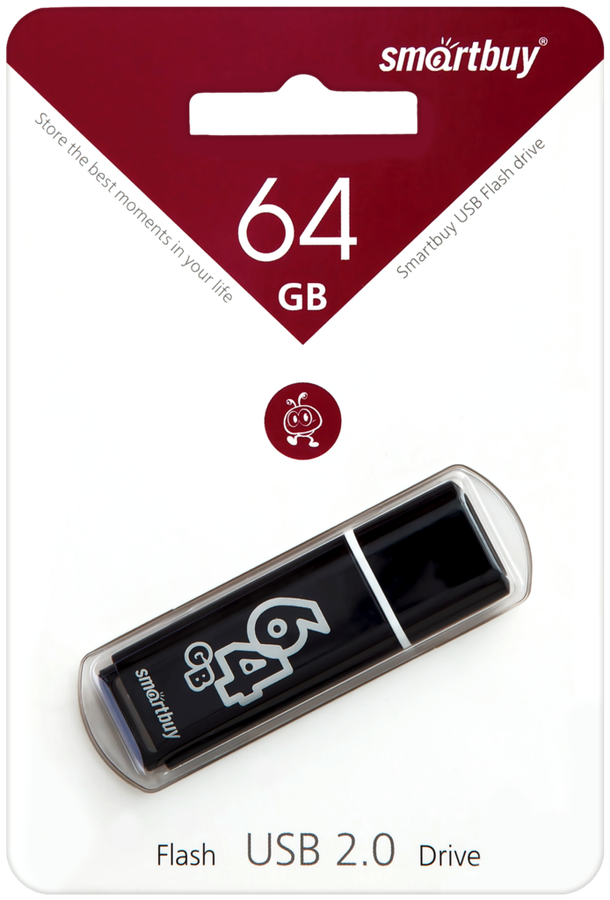 

Флэш-накопитель SMARTBUY Glossy 64GB