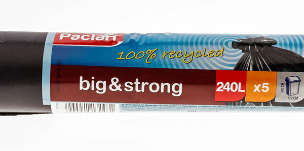 Пакеты д/мусора Paclan Big&Strong 240л 5шт
